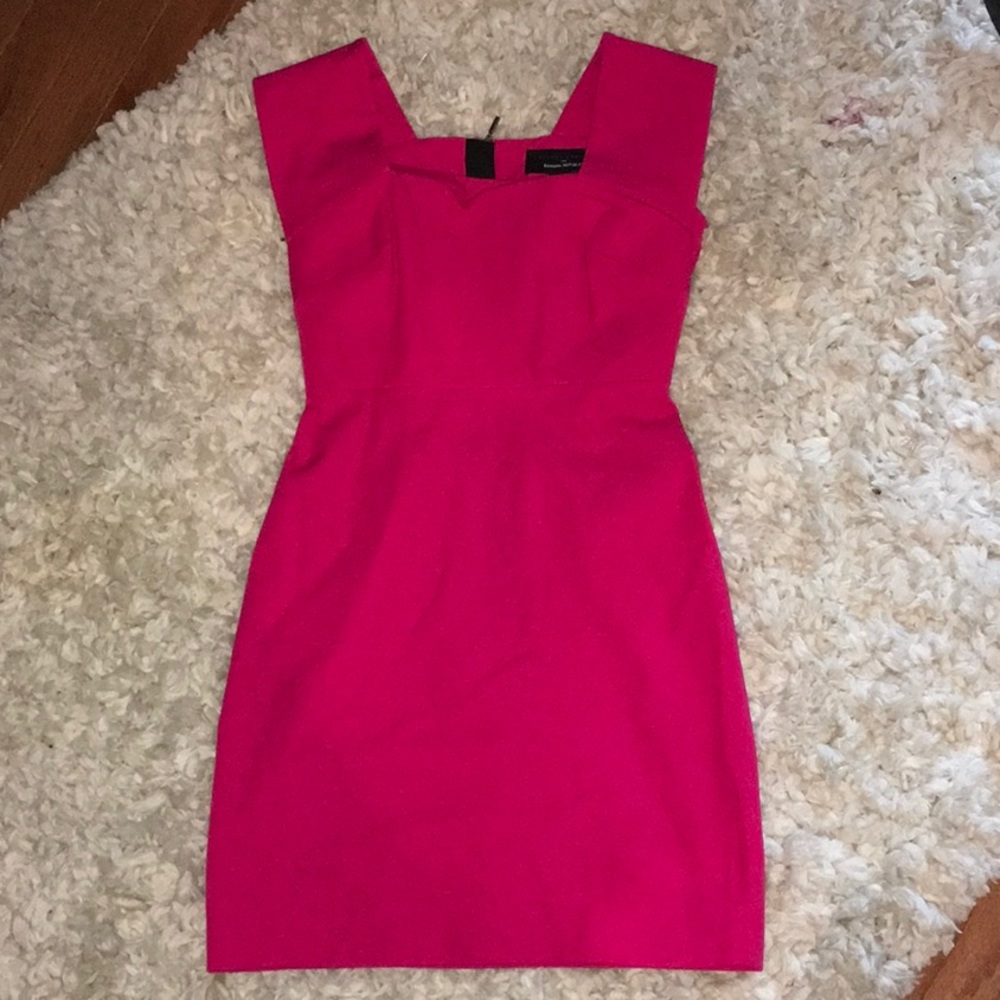Hot pink dress